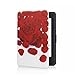 Produktbild LWCOTTAGE Hüllen Für Kindle - Soft Case Für Amazon Kindle Paperwhite 4 Flip Smart Cover Für Kindle 10. Silikon Zurück Fall Für Paperwhite 2/3 Mit Schlaf/Aufwachen, Rose Flower, Für J9G29R