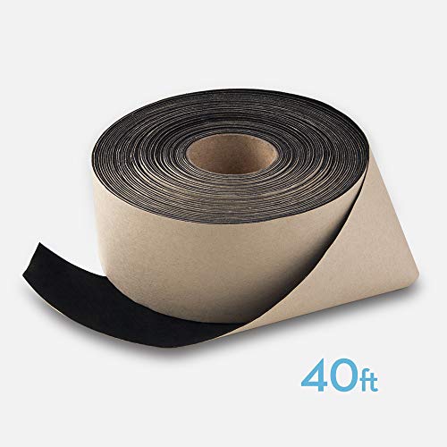 Cinta de fieltro negra para bordes de pantalla de proyector 2 pulgadas x 40 pies