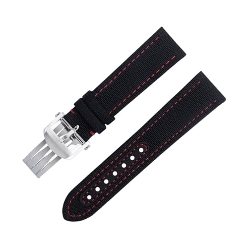 Bracelet montre nylon 22mm style militaire haute densité pour cadran 44mm