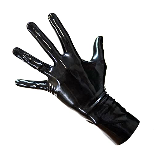 Nahtlose Latexhandschuhe Schwarz – 0,5-0,7mm, Ergonomisch, Made in Germany, L
