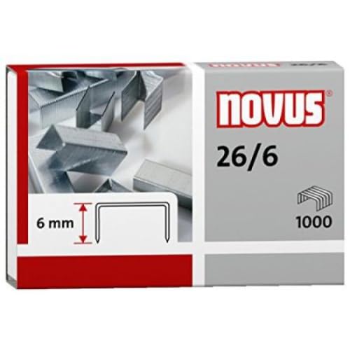 Lot de 100 Boîte de 1000 agrafes 26/6 Standard, acier galvanisé