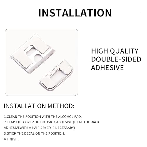 Image of Bling for Honda Car Accessory Electronic Brake and Automatic Parking Button Box Sticker Fit for 11th Gen Honda Accord Civic CR-V 2024. (Silver 8)