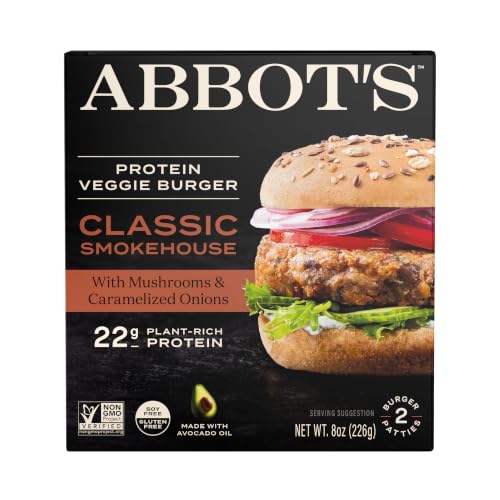 Abbot’s High-Protein Veggie Burger, Classic Smokehouse
