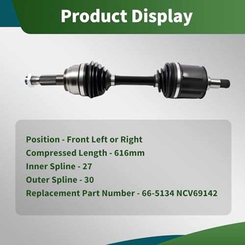 Yunnergo Front CV Axle Shaft Assembly Compatible with 4Runner 1996-2002 Tacoma 1995-2004 4WD Replace 66-5134 NCV69142 by Yunnergo - Image 6