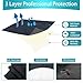 Teuaktty Car Seat Covers Universal Car Protective Front Seat Covers Washable Non-Slip Seat Protectors for Gym Workouts,Waterproof and Sweatproof Towel Seat Covers for Cars,Trucks, Jeeps (Black)
