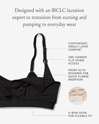 The Do Anything Nursing Bra for Breastfeeding & Hands Free Pumping, Wireless, Adjustable Maternity Bra, Versatile3