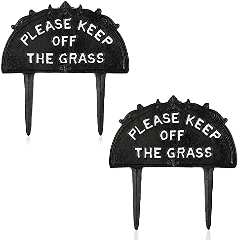 SUMTree Retro Style Keep Off Grass Sign Cover