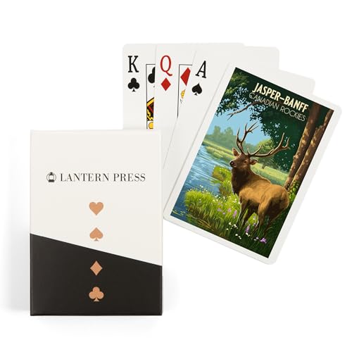 Lantern Press Jasper, Canada, 52 Cartas Poker