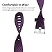 POY Replacement Bands Compatible for Fitbit Charge 2, Classic & Special Edition Sport Wristbands, Large Plum, 1PC