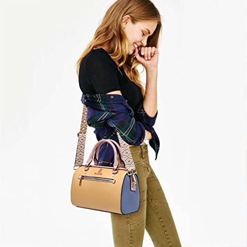 Image of Purse Strap Gold Hardware Replacement Crossbody Bag Strap, Wide Adjustable Shoulder Strap