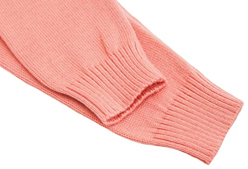 Lilax Baby Girls' Knit Cardigan, Button Closure Long Sleeve Toddler Sweater (12-18 Months, Peach) #TOP4