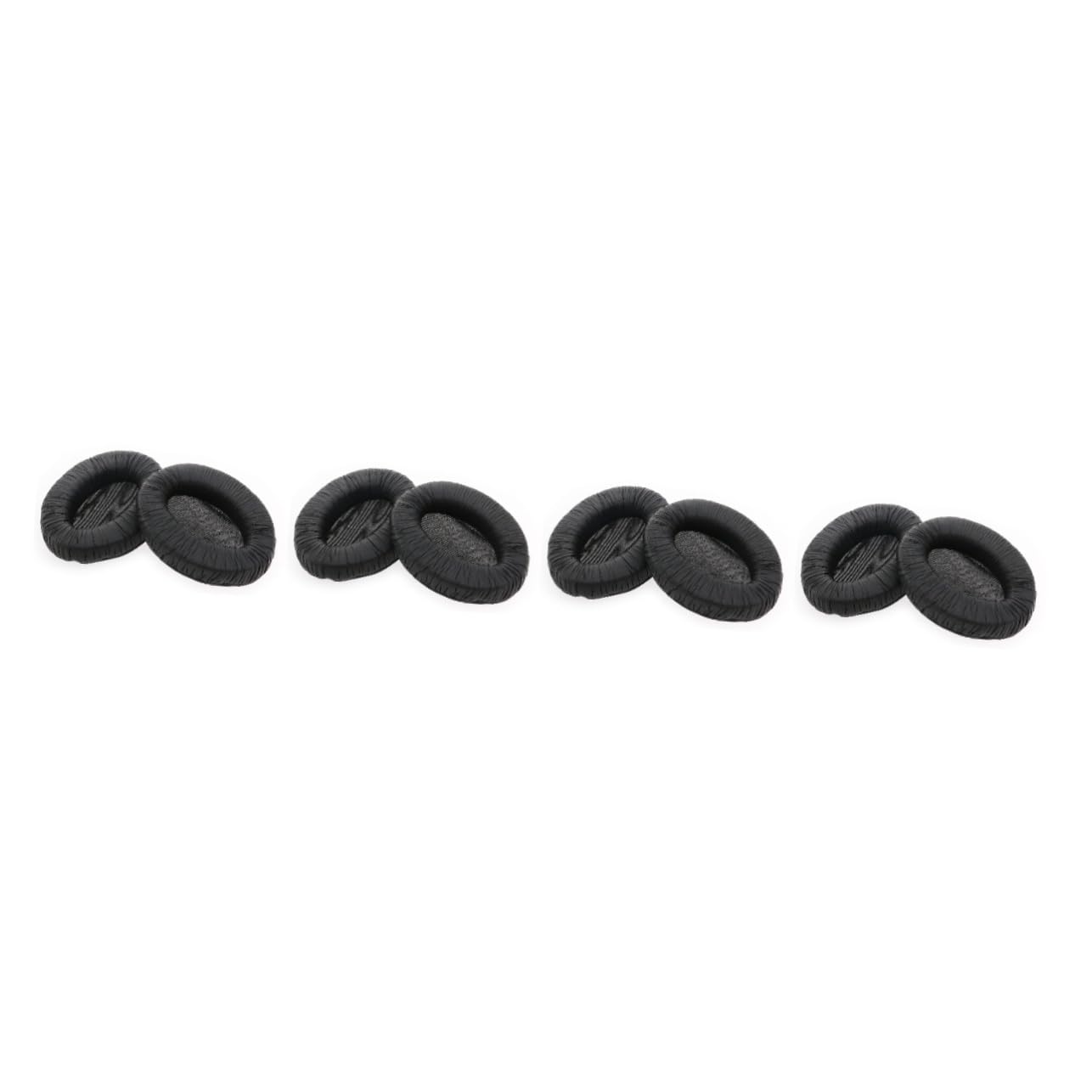 DOITOOL 4piezas Almohadillas De Reemplazo PU para Auriculares Pro Auriculares Alta Elasticidad Color Negro