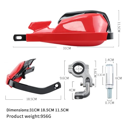 Protège-mains de moto 22mm 28mm et protection de guidon - 5
