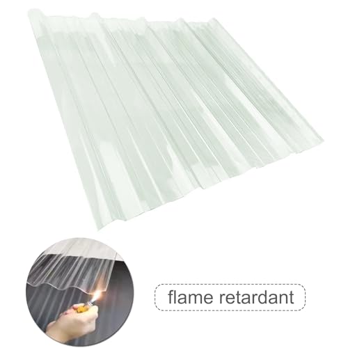 Material para techos translúcido de 1,2 mm y tejas impermeables corrugadas de FRP 3