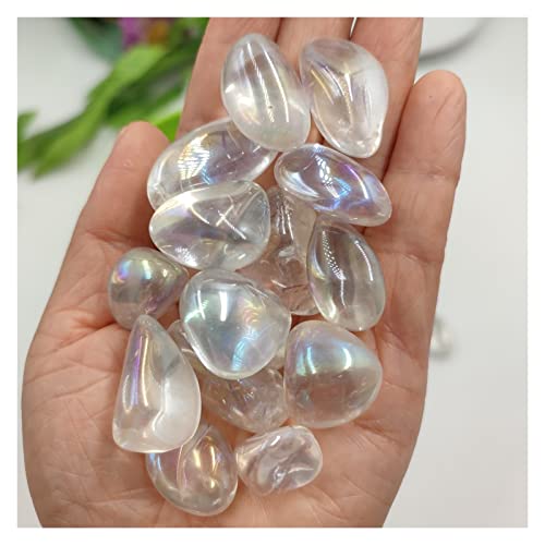 3 pcs/Lot Arc-en-Ciel Quartz Clair Cristal Naturel Pierre roulée Reiki guérison Poli Rock Maison Chambre décoration (Size : 3pc Random)