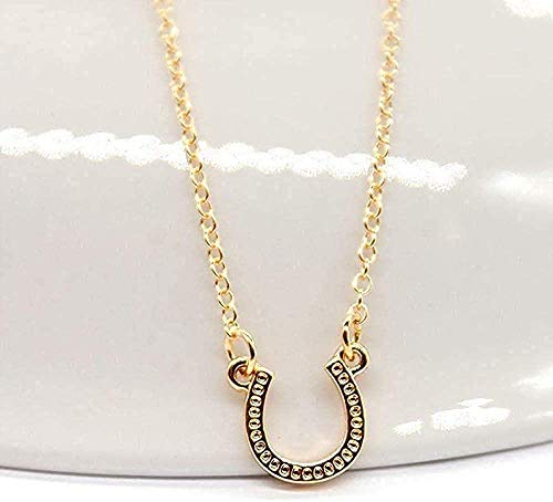 Collier fer à cheval en U structure fine bijoux de qualité supérieure