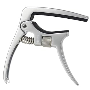 🎸OPTIMIZED FOR DIFFERENT GUITAR NECKS - Specially for radiused fingerboards of steel string guitars. 🎸ADJUSTABLE SPRING TENSION - Applies right pressure evenly to any fret. No fret buzz, great intonation. 🎸BUILT TO LAST - Hand assembled & made from l...