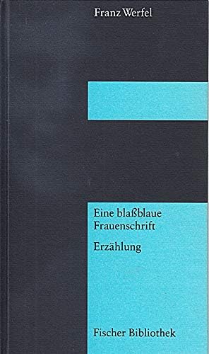 Eine blaßblaue Frauenschrift [German] 3100910508 Book Cover