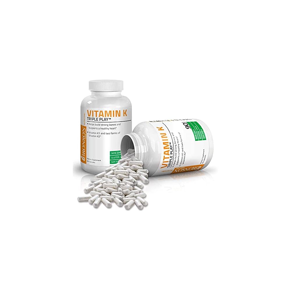 Buy Bronson Vitamin K Triple Play ( فيتامين K2 MK7 / فيتامين K2 MK4