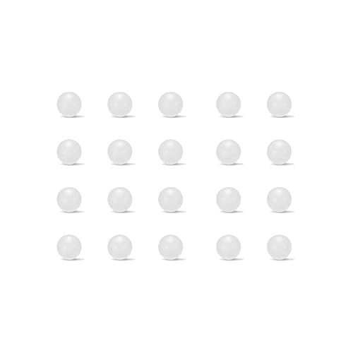 Miniatura 6 de uxcell Bolas plásticas sólidas de los PP de 23.0 ft m, bola del rodamiento de la precisión 100pcs