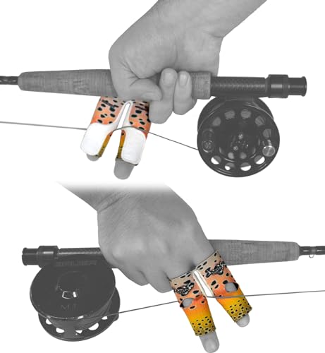 Stripee Finger Guard and Fly Line Cleaner, Brown Trout, Large