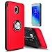 Produktbild Galaxy J3 2018 Fall, Galaxy sm-j337 a Fall, tevero Ring Serie Ständer Case Cover für Samsung Galaxy Express Prime 3/Galaxy J3 erreichen, rot