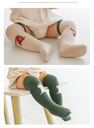 Baby Non Slip Grip Socks Toddler Knee High Anti Skid Slipper Socks for Unisex Boys Girls Newborn Infant3