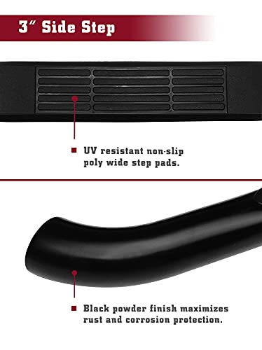 Estribos laterales TAC para Jeep Liberty 2002-2007 negro miniatura 5