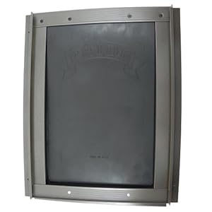 Pride-Anodized-Bronze-Pet-Door-Medium-MD400 Pet Doors with Aluminum Frame