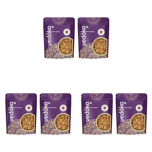 Image of Amazon Brand - Vedaka Premium Walnut Kernels | 1 Kg | Dried Walnut Without Shell | Natural Akhrot Giri | Delectable And Crunchy | Healthy Snack | Pack Of 6, Each 500 G