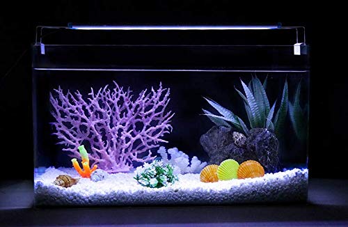 2 Pezzi Corallo Artificiale Per Acquario | Decorazione Acquario In PVC Bianco | Per Paesaggio Marino Realistico