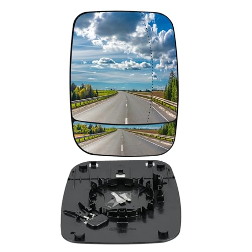 Convitex heated Right Side Wing Mirror Glass for Renault Trafic/Vauxhall Vivaro B 2014-2021/ Nissan NV300/ Flat Talento 2016-2021 with Backing Plate