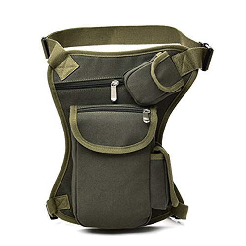 ZumZup Unisex Taktische Hüfttasche Beinbeutel Multifunktional Outdoor Taille Bauchtasche gürteltasche für Reisen Angeln Bergsteigen 32 * 23 * 6CM Armee Grün Cover