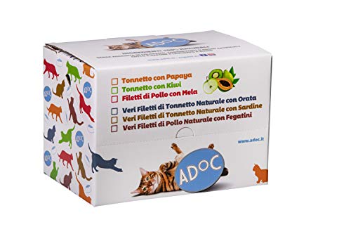 ADOC Cibo Umido per Gatti con Ingredienti Naturali...