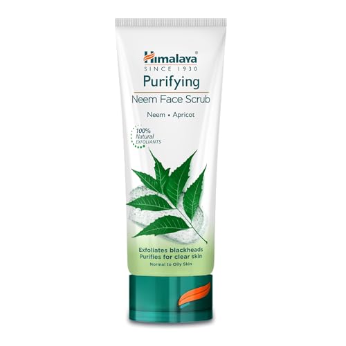 Himalaya Purifying Neem Scrub Helps Fights Pimples, Prevents Marks, Controls Excess Oil, Exfoliates and Purifies Skin | Best for Normal to Oily Skin -75ml Himalaya Purifying Neem Scrub Helps Fights Pimples, Prevents Marks, Controls Excess Oil, Exfoliates and Purifies Skin | Best for Normal to Oily Skin -75ml