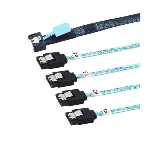 Cable SlimSAS 8654 38pin a 4X SATA 100cm miniatura 3