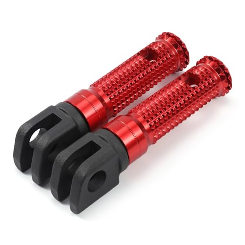 Motorrad-Fußrasten Vorne, für Kawasaki Concours 14 2008-2023, Aluminium-Fußrasten, Fußrastenpolster, rutschfeste Fußrasten, Pedale, Zubehör,Red