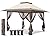 EAGLE PEAK 13x13 Pop-Up Gazebo Tent Instant w/Mosquito Netting, Outdoor Gazebo Canopy Easy Set-up Folding Shelter (Beige/Brown)…
