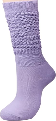 Galsang Women's Slouch socks Women's Knee-High Scrunch Socks for Women,Soft Long Scrunch Boot Socks,#K306