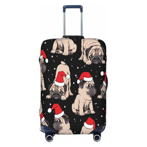 Puppy Pug Travel Luggage Cover Protector Suitcase Covers for Luggage Covers for Suitcase Fit 18-32 In XL