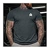 GYMTIER Iron Anarchist Deadlift - Men's Gym T-Shirt - Bodybuilding Workout Top, Dark Heather, 4XL #3
