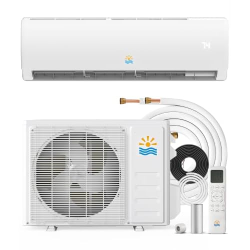 Rellytech 11500 BTU Mini Split AC/Heating System 17 SEER2 Ductless Inverter