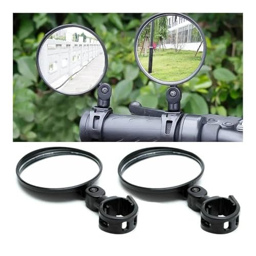 Bicicleta auxiliar retrovisor espejo convexo con soporte giratorio ajustable 3