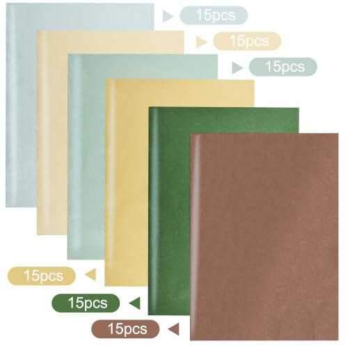 Image of BEISHIDA 90 Sheets Brown Green Series Tissue Paper Bulk for Gift Wrapping