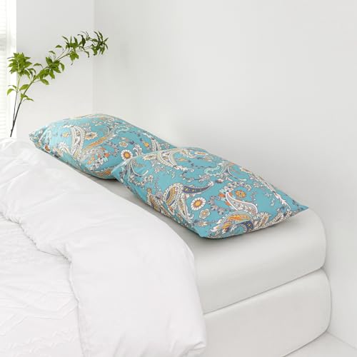 Susybao SZJRQC2023120702CA 100% Cotton Pillowcases Set Of 2 Queen Size Boho Paisley Patterned Pillow Cases Envelope Closure End Bohemian Floral Bed Pillow Covers Flower Pillow Protectors Soft thumb #1