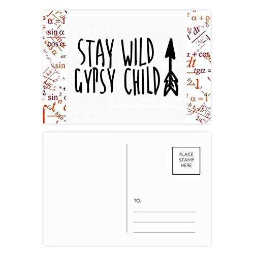 Cartes postales Keep Wild Gypsy Child lot de 20 pièces pour correspondance