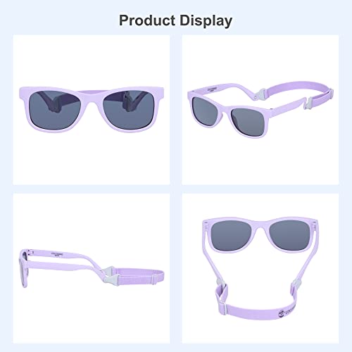 Image of COCOSAND Flexible Polarized Baby Sunglasses with Strap
