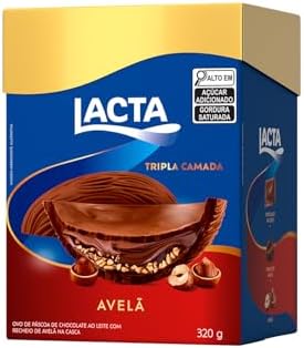 Lacta Avelã - Ovo de Páscoa Tripla Camada 320g