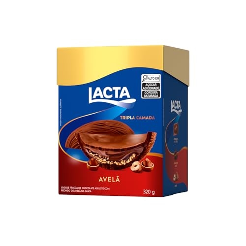 Lacta Avelã - Ovo de Páscoa Tripla Camada 320g