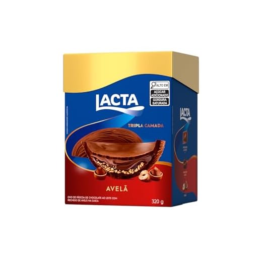 Ovo de Páscoa Tripla Camada Avelã 320G